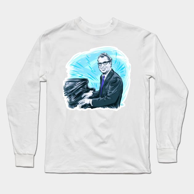 Dave Brubeck - An illustration by Paul Cemmick Long Sleeve T-Shirt by PLAYDIGITAL2020